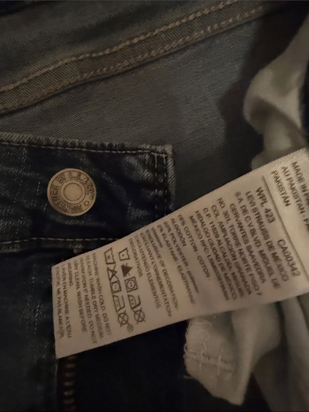 Levi's Dark Blue Denim Bermuda Shorts